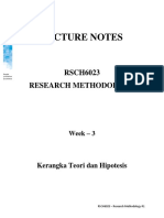 Lecture Notes: RSCH6023 Research Methodology