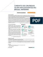 1 Dissertação 1 - o Crescimento de Cirurgias Plásticas Em Adolescentes No Brasil