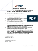 9 Disposiciones Específicas para La Sustentacion