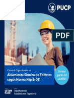 Brochure Aislamiento Sísmico de Edificios Según Norma NTP E-031