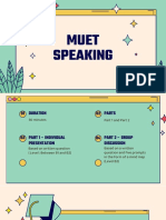 Intoduction to MUET Speaking 2021