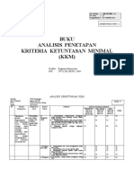 Analisis KKM SMTR Genap