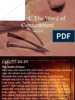 7 Word: The Word of Contentment: Luke 23:46