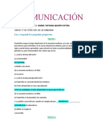 Comunicación-Primer Grado de Secundaria-Tema Elementos Del Texto-Idea Principal