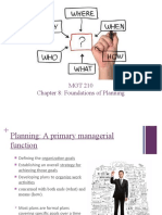 MGT 210 Chapter 8: Foundations of Planning