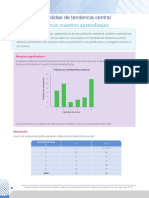 Medidas de Tendencia Central: Comprobamos Nuestros Aprendizajes