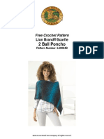 2 Ball Poncho: Free Crochet Pattern