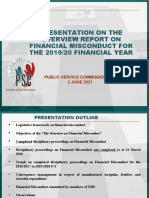 210602commissioner MS Presentation - Overview Report On Financial Misconduct 20...