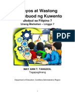 FIL7 Q1 W5 Maayos-at-Wastong-Pagbubuod-ng-Kuwento Tangdol MP V4