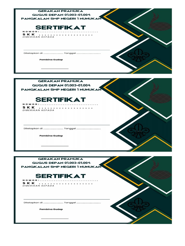 Sertifikat TKK | PDF