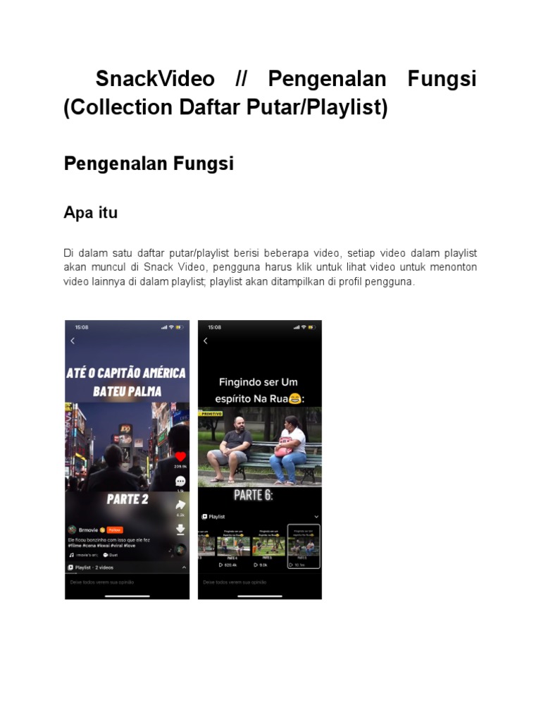 SnackVideo - Pengenalan Fungsi Fitur Collection Daftar Putar - Playlist ...