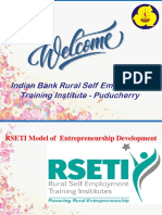 RSETI Model of Entrepreneurship Development