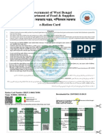 Government of West Bengal e-Ration Card Provides Details on Food Subsidies