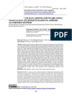 Development of Data Mining Software Using Association Techniques Based On Apriori Algorithm Method