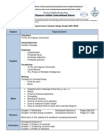 Grade 8 Term 3 Study Guide