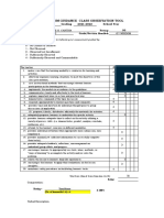 Homeroom Guidance Class Observation Tool: First Grading 2021-2022 School Year 93