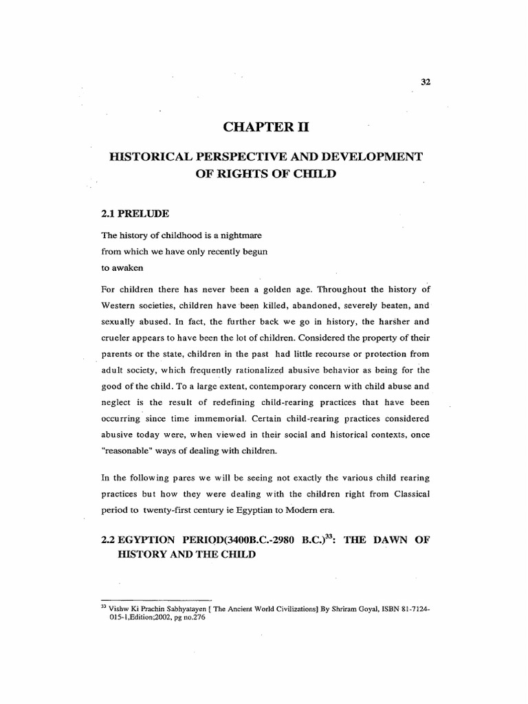 History of Child Rights Development | PDF | Marriage | Original Sin
