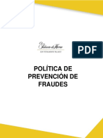 Politica Prevencion de Fraudes Sitio Web