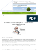 Ética Según Los Filósofos - Aristóteles-Platón-Sócrates