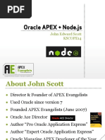 Oracle APEX + Node - JS: John Edward Scott Kscope14