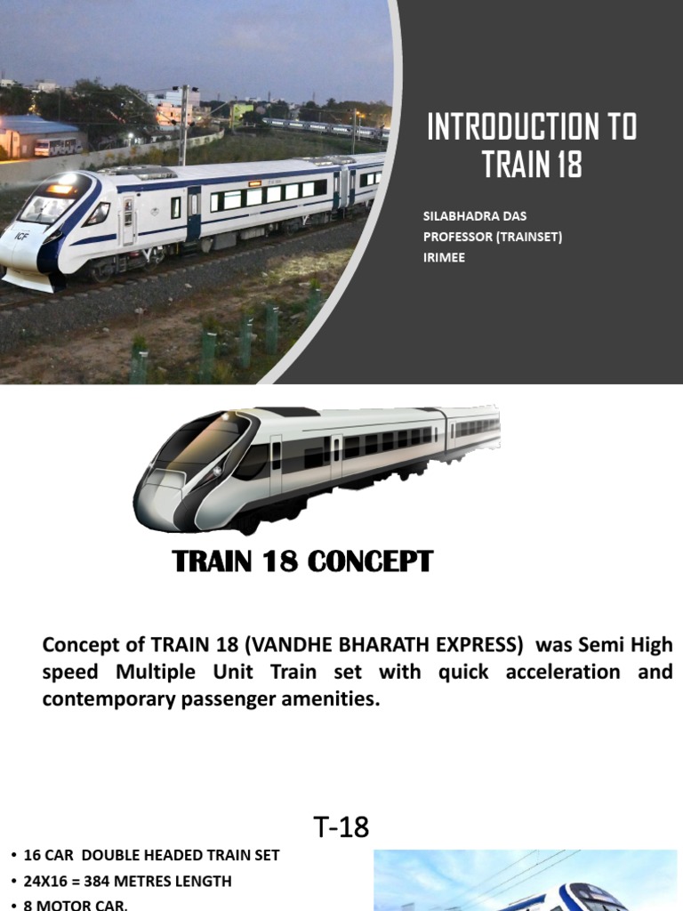 Overview of Train 18 Features and Specs | PDF | Train | Brake