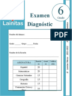 6to Grado - Examen de Diágnostico (2021-2022)