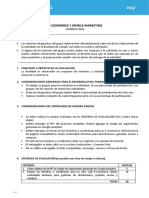 E-commerce y Mobile Marketing: Examen Parcial sobre Términos y Condiciones