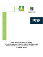 Análisis Comparativo Sobre Compensaciones Ambientales Por Pérdida de Biodiversidad en El Contexto Nacional e Internacional