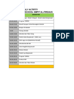 Jadwal Kegiatan Santri SMPIT Al-Firdaus