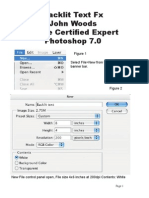 Backlit Text FX John Woods Adobe Certified Expert Photoshop 7.0