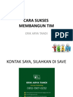 Cara Sukses Membangun Tim: Erik Arya Tandi