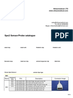 Spo2 Sensor/Probe Catalogue: Nihaomedical LTD