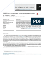 Analysis of Cracks Generated in The Spin 2014 Case Studies in Engineering Fa