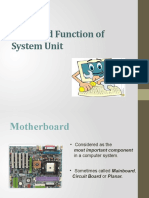 Parts and Function of System Unit