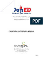 E-Classroom Training Manual: Procurement of DCP Packages