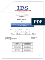 Project Report On: Master of Business Administration (MBA)