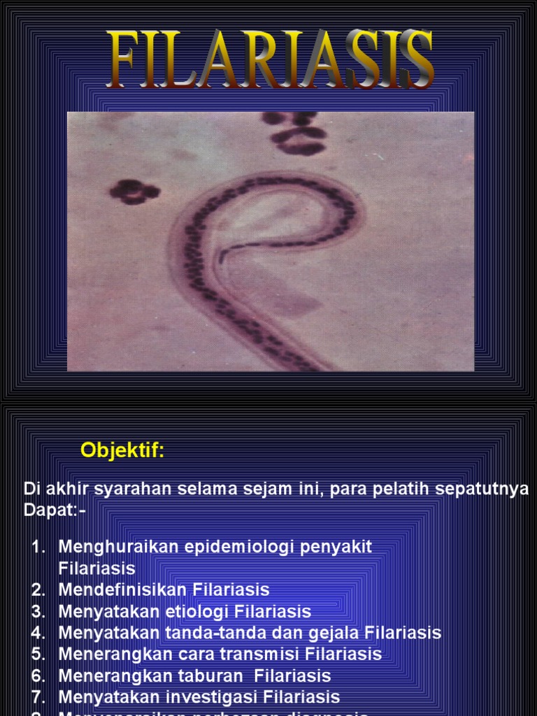 Epidemiologi dan Rawatan Filariasis | PDF