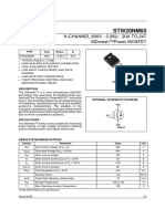 Stw20Nm60: N-Channel 600V - 0.26 - 20A To-247 Mdmesh™Power Mosfet