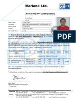 Fassmer-Marland LTD.: Certificate of Competence