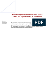 Istruzioni Per La Redazione Della Prova Finale Del Dipartimento Di Economia 03.11.2016-1