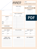 White Elegant Customizable & Printable Daily Planner