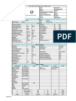 Diesel fuel storage tank data sheet