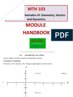 Handbook: General Mathematics III: Geometry, Vectors and Dynamics