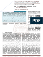 Collaborative Governance of Environmental Regulation Under Carbon Emission Reduction Target