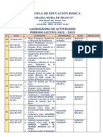 Cronograma Interno 2022 - 2023