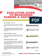 Evolution Guide To Measuring Screws & Fasteners: Www. .Co - Uk