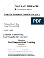 Financial Analysis - Intro Part II