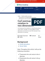 Curl Warmup, Fluid Rotation in Two Dimensions (Article) - Khan Academy