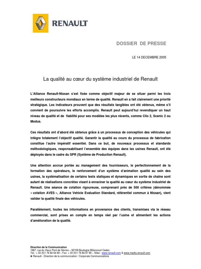 Renault PDF Renault Voitures