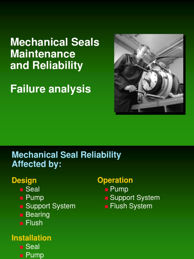 Mechanical Seal Failure Analysis Guide | PDF | Wear | Pump